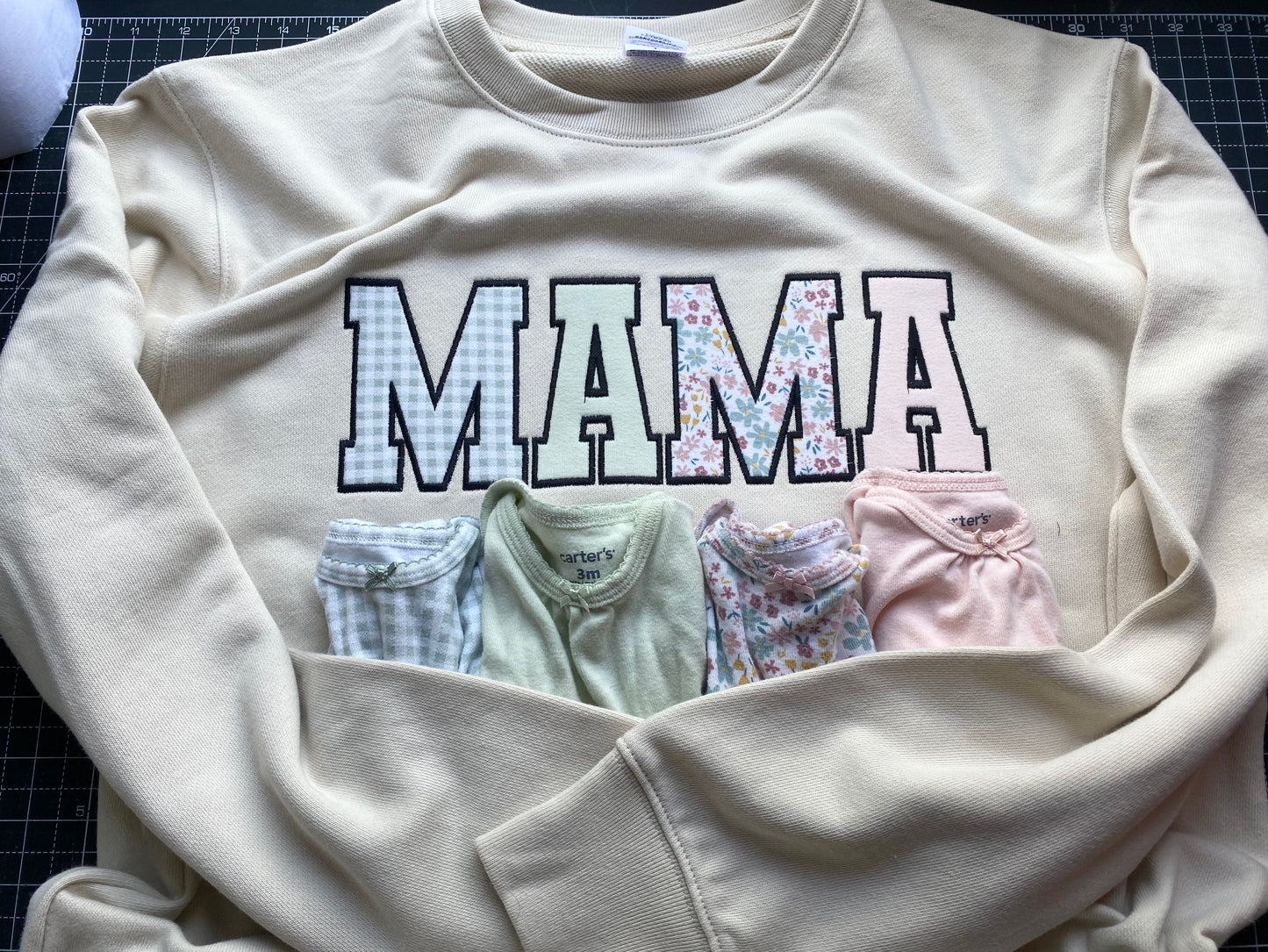 Keepsake MAMA Sweatshirt – Custom Baby Onesie